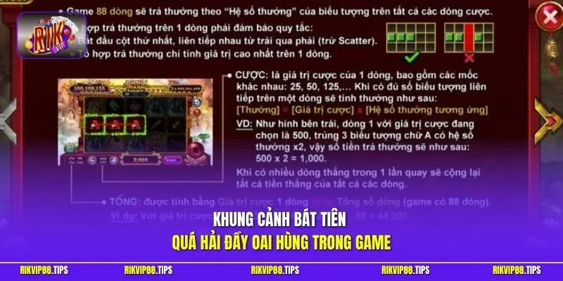 Khung cảnh Bát Tiên Quá Hải đầy oai hùng trong game