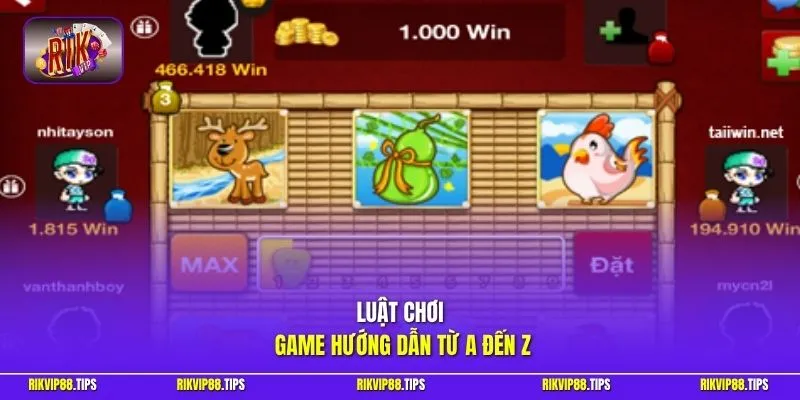 Luật chơi game hướng dẫn từ A đến Z